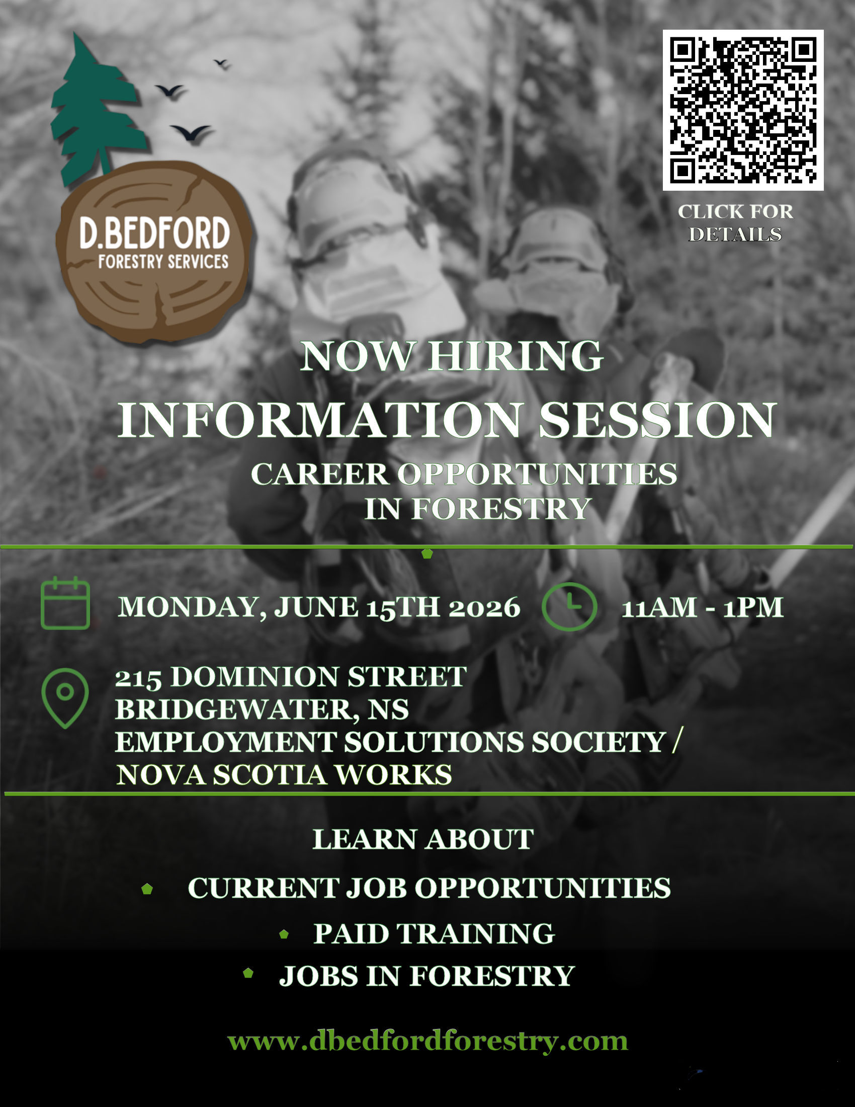 Career Opportunities in Forestry – Information Session