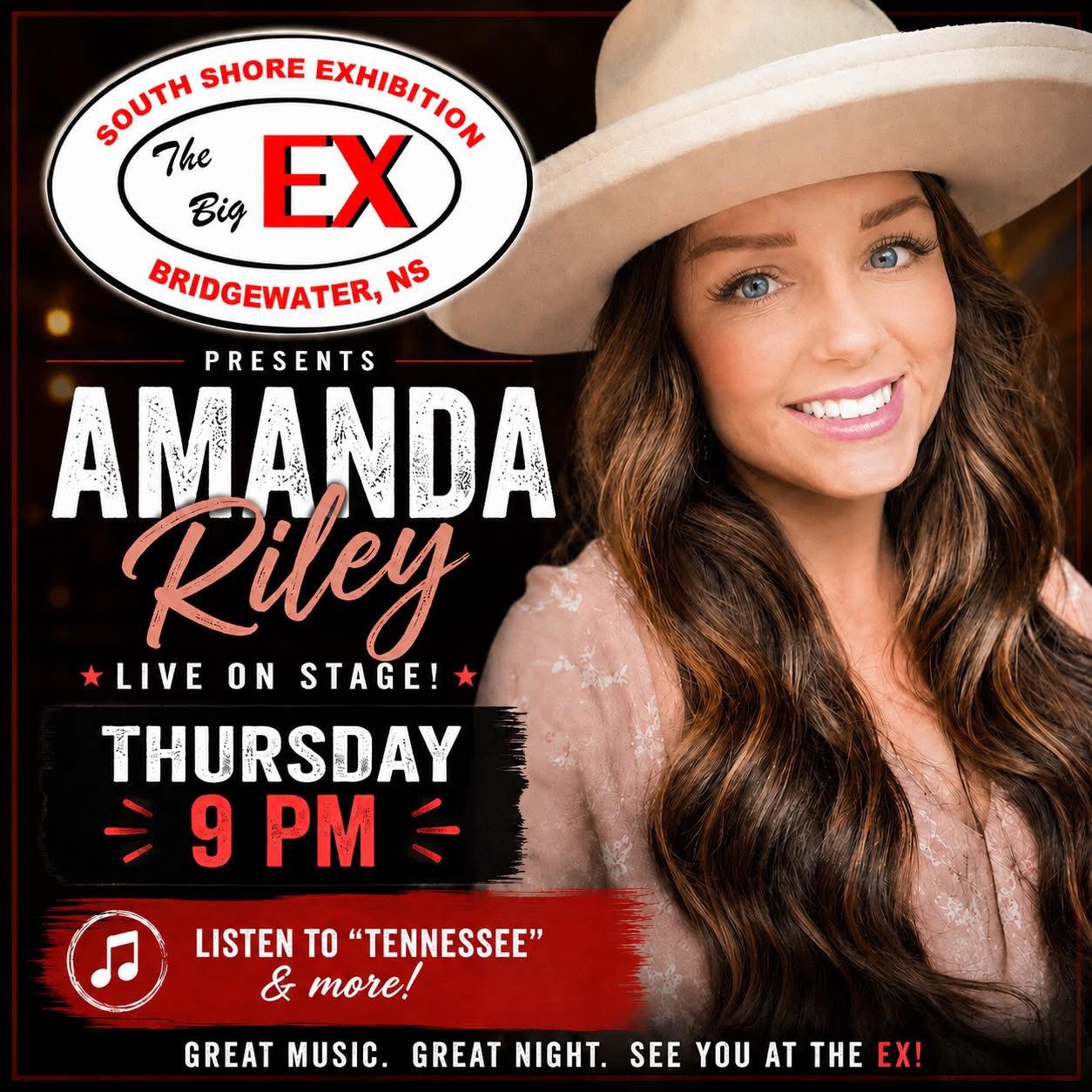 Amanda Riley on stage at the Big Ex ‘26