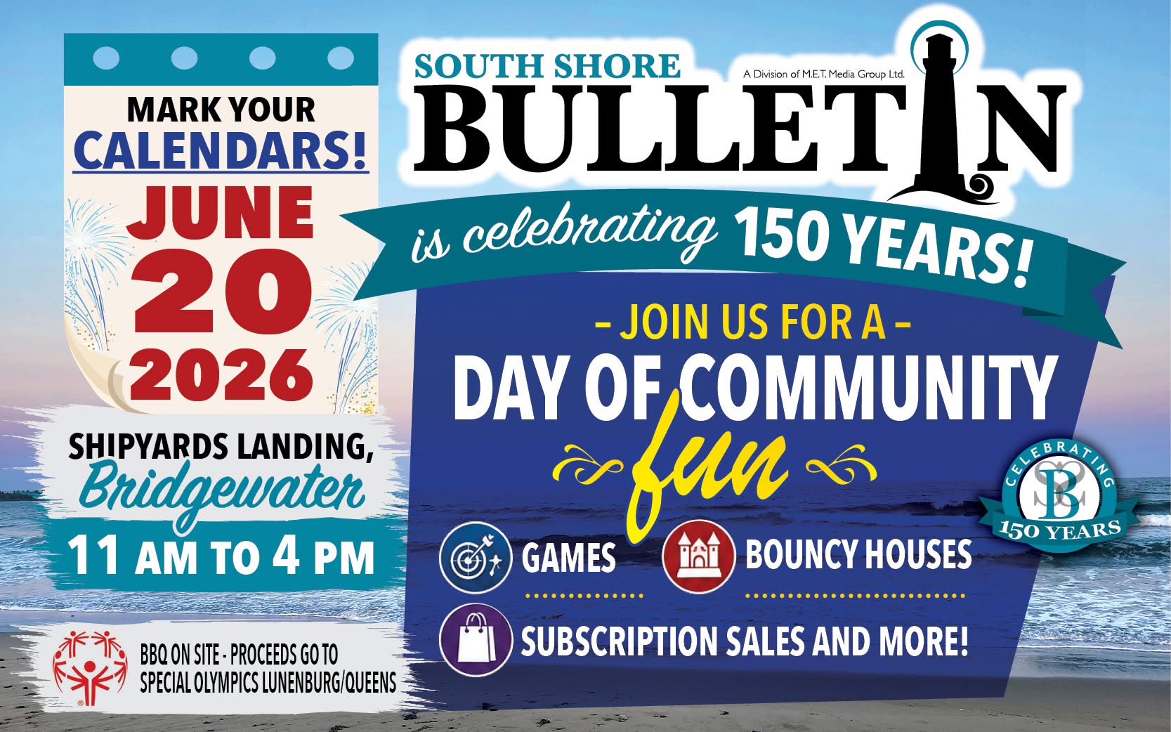 150th Anniversary Celebration for South Shore Bulletin