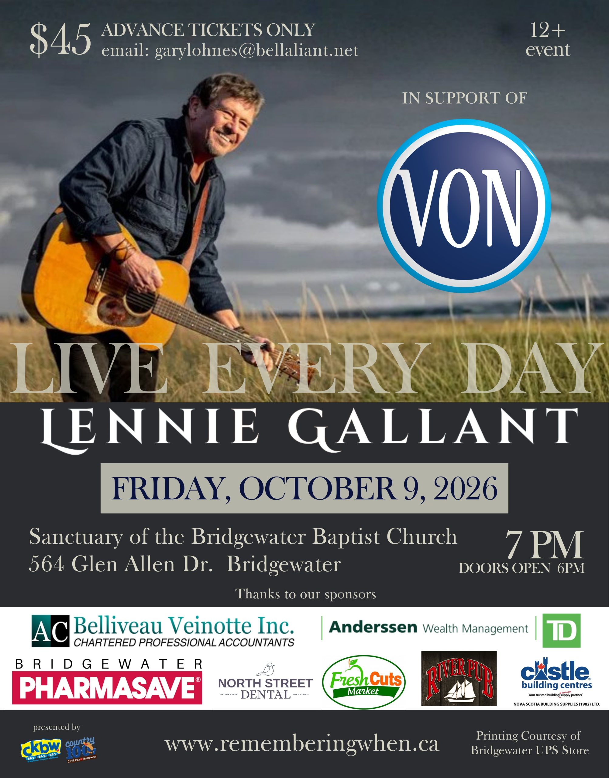 Live Every Day – Lennie Gallant