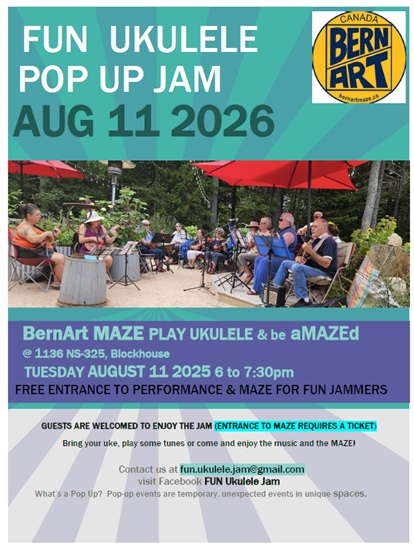 FUN UKULELE POP UP at BernArt MAZE