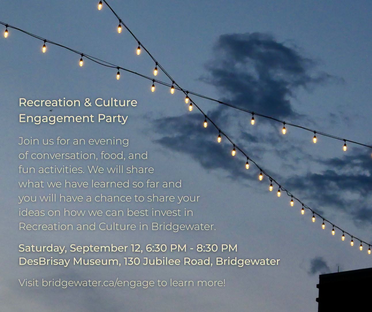 Recreation & Culture Engagement Party