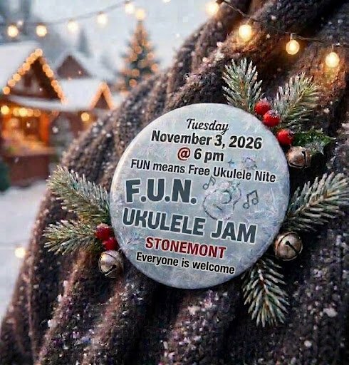 FUN Ukulele Jam EVERY FIRST TUESDAY
