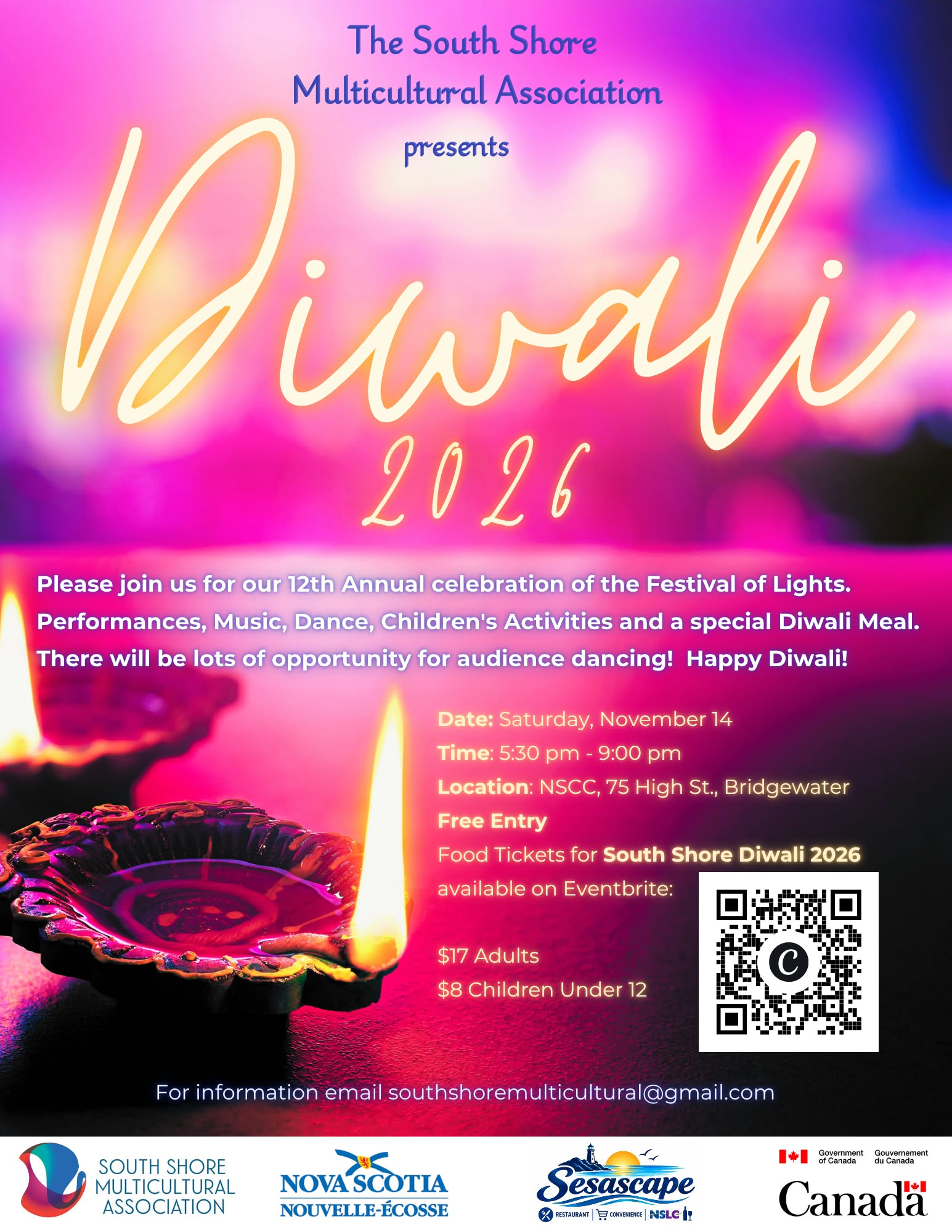 The Shore Shore Multicultural Association presents; Diwali!